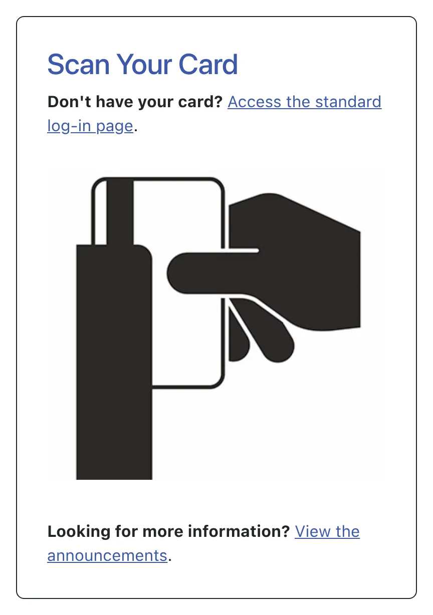 The Card Reader Prompt